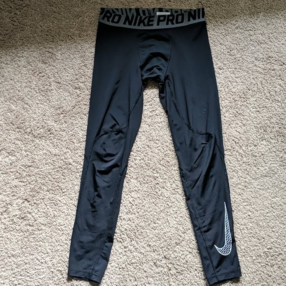 Nike Boys' Pro Full Length Tights Black